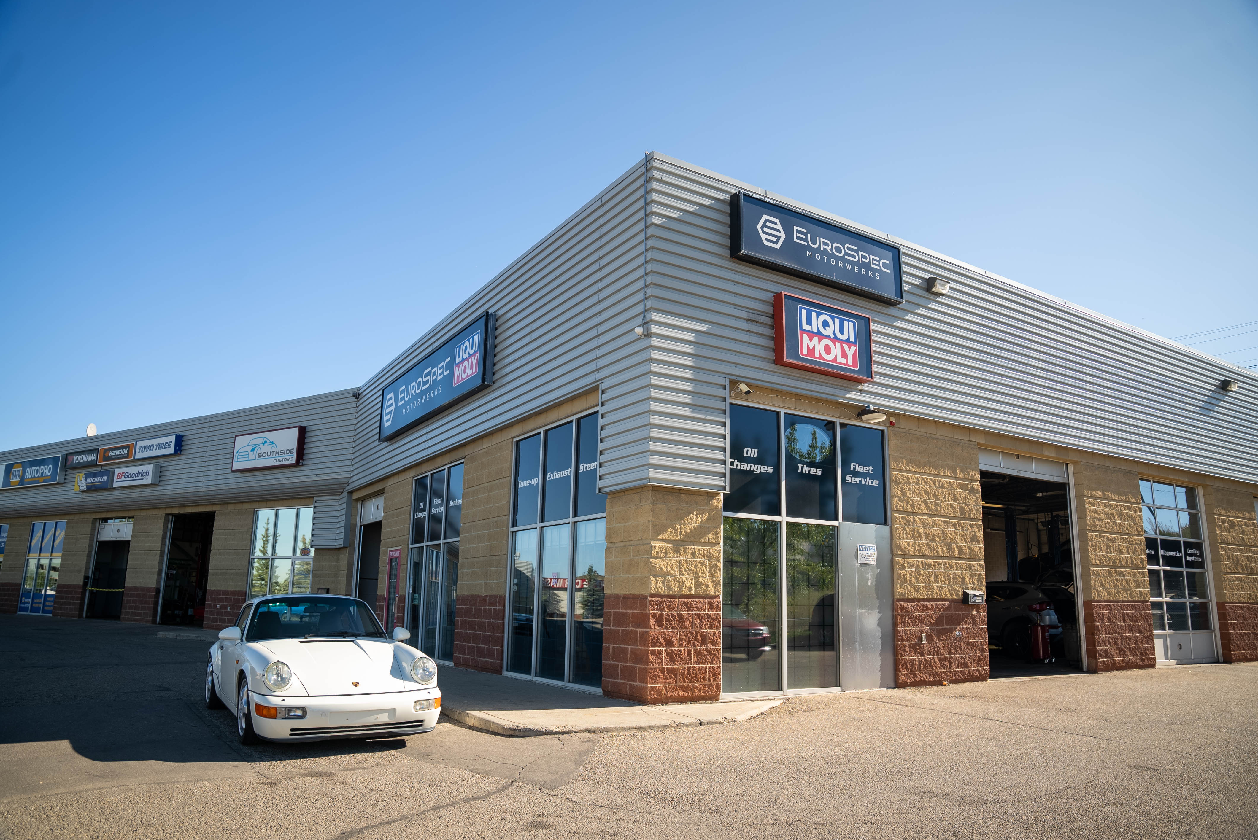 The Eurospec Motorwerks shop in Calgary